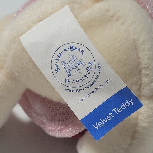 Build a Bear Velvet Teddy 4 inch Mini Plush Heart Stuffed Animal Valentines Day - Picture 7 of 7